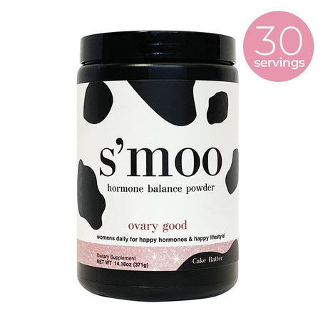 Ovary Good - Cake Batter by Smoo | Hormone Balance/Regulated Cycle, Weight Management, Improve Energy Levels, Complexion & More | Fertility Prenatal Vitamin | PCOS Supplements for Women | Made in USA