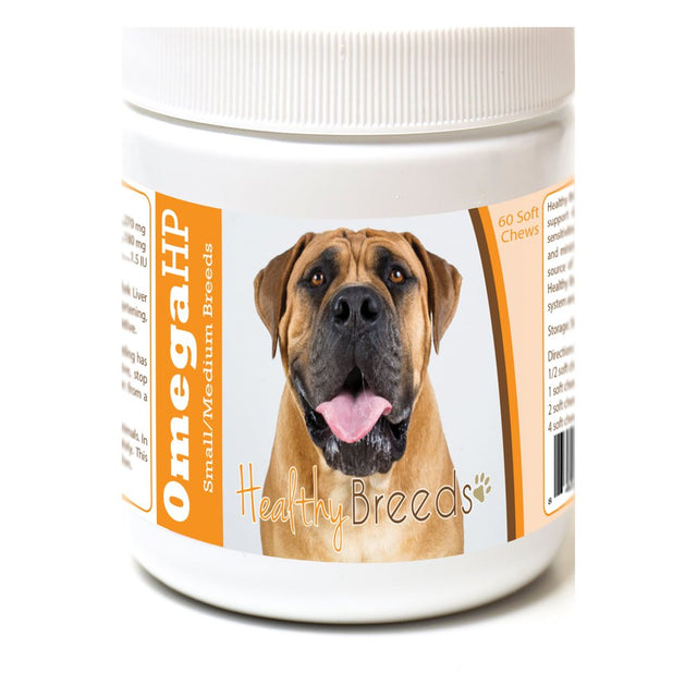 Healthy Breeds Boerboel Omega HP Fatty Acid Skin and Coat Support Soft Chews