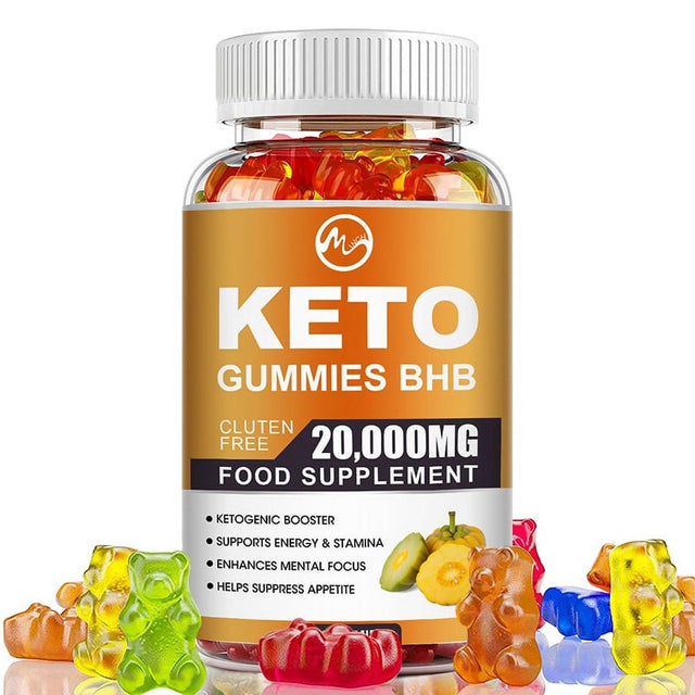 Minch Keto BHB 20000Mg Gummies Weight Loss Fat Burning Appetite Inhibitor Diet Supplement, 60Counts/Bottle