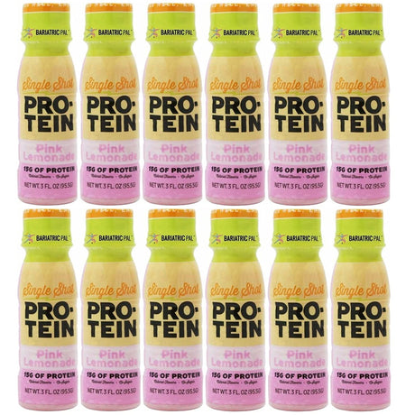 Bariatricpal Ready-To-Drink 15G Whey Protein & Collagen Shots - Pink Lemonade (12 Bottles)