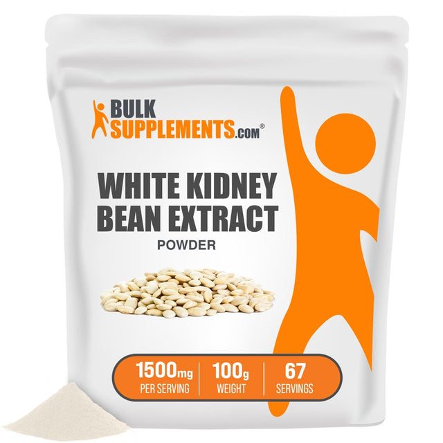 Bulksupplements.Com White Kidney Bean Extract - Carb Blocker - Keto 1500 - Lean Bean - Fat Blocker (100 Grams)