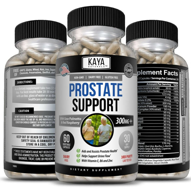 Prostate Support Supplement 300Mg 60 Tablets Reduce Frequent Urges to Urinate