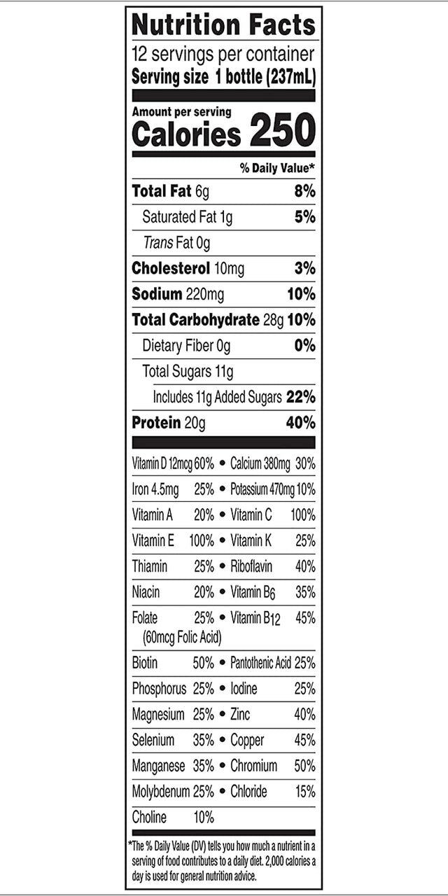 Boost High Protein Balanced Nutritional Drink, Rich Chocolate, Muscle Health & Energy with Protein, Vitamins & Minerals, 25% Less Sugars, 8 FL OZ Bottles, 12 CT