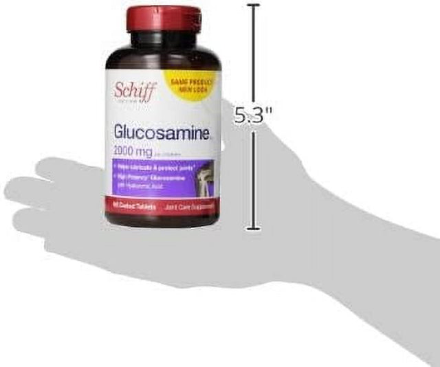 Schiff Glucosamine with Hyaluronic Acid, 2000Mg Glucosamine, Joint Care Supplement Helps Lubricate & Protect Joints*, 150 Count (Pack of 2)