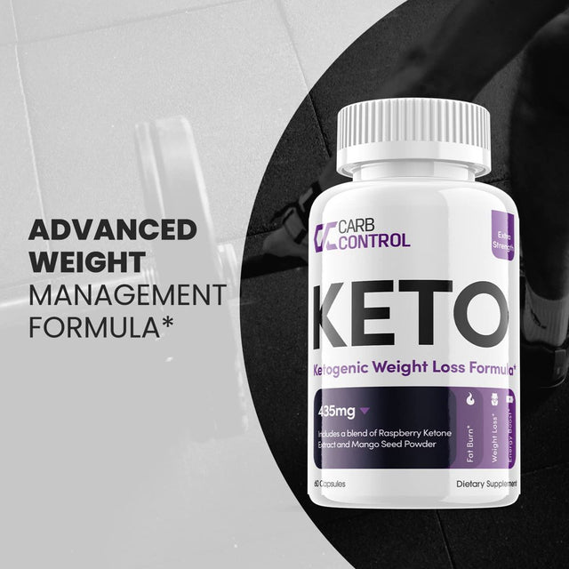 Carb Control Keto - Ketogenic Weight Loss - Energy & Focus Boosting Dietary Supplements for Weight Management & Metabolism - Advanced Fat Burn Raspberry Ketones Pills - 120 Capsules (2 Pack)