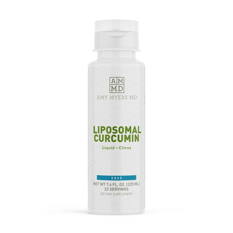 Amy Myers MD Liposomal Curcumin for a Healthy Inflammation Response - Turmeric Curcumin for Gut Health, Oxidative Stress, Help Neutralize Harmful Sgents - 5.6X Higher Absorption, Citrus Flavor 8 Fl Oz