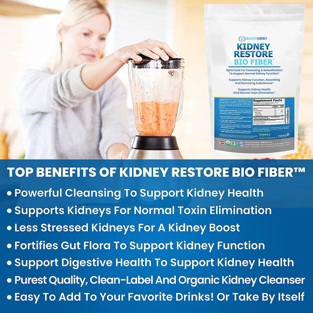 Healthy Kidney Kidney Restore Bio Fiber Restorative Support and Cleanse, 2.5 Lbs