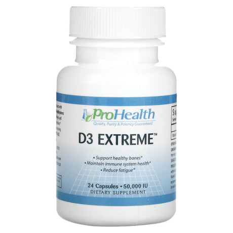 Prohealth Longevity D3 Extreme, 50,000 IU, 24 Capsules