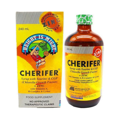 Cherifer Syrup Taurine & CGF + ZINC 240Ml