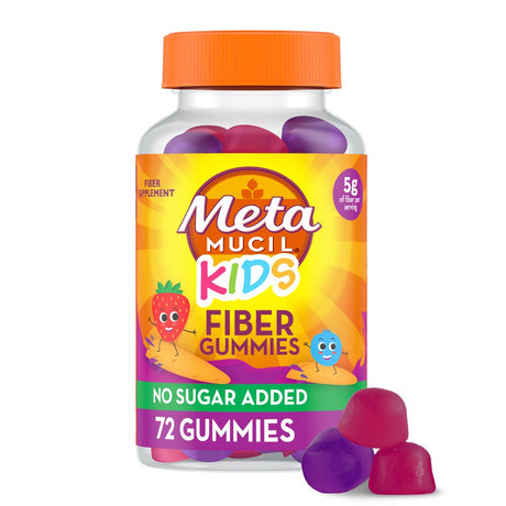 Metamucil Kids Fiber Gummies for Digestive Health, Mixed Berry Flavored, 72 Ct