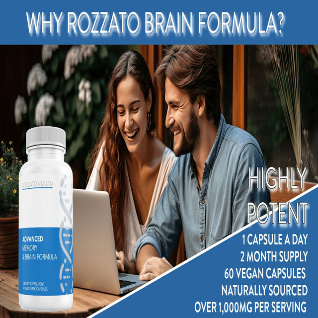 Advanced Memory and Brain Formula, Nootropic, Cognitive Function, Mental Energy and Focus, Clarity, Memory and Mood.