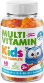 Kids Multivitamin Gummies 14 Essential Vitamins Daily Supplement for Ages 2+ Gummy Multivitamins for Children - All Natural Chewables (60 Count)