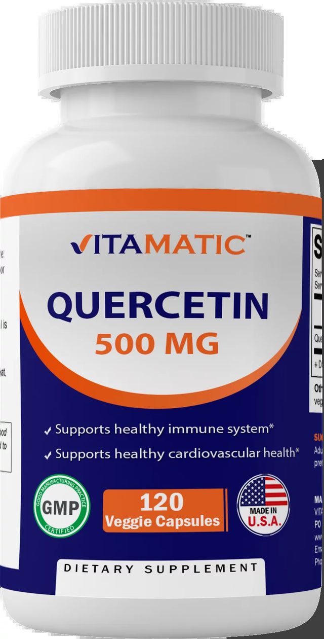 Vitamatic Quercetin 500Mg Supplement - 120 Veggie Capsules