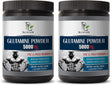 Muscle Pump Enhancer - L-GLUTAMINE Powder 5000 MG - PRE & Post Workout - L-Glutamine Dietary Supplement - 2 Cans 600 Grams