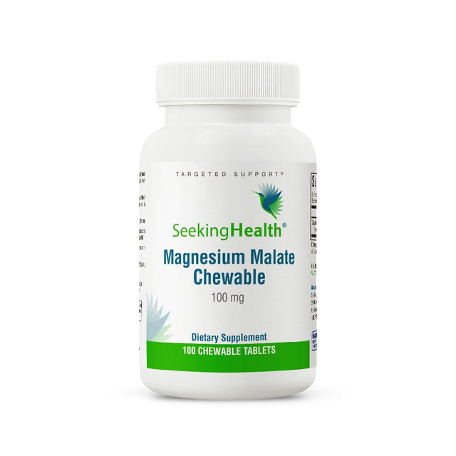 Seeking Health Magnesium Malate Chewable, 100 Mg, 100 Chewable Tablets