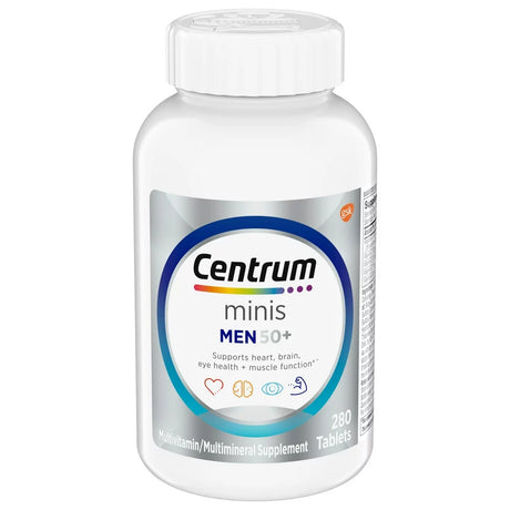 Centrum Minis Silver Mens 50 plus Multivitamin, Supports Memory and Cognition, 280 Count