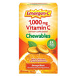 Emergen-C Chewable Vitamin C 1000Mg, with B Vitamins and Antioxidants Tablet (40 Count, Orange Blast Flavor), Dietary Supplement