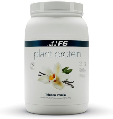 NF Sports All-Natural Plant-Based Protein - Organic Protein, Gluten Free - 28 Servings (Tahitian Vanilla)