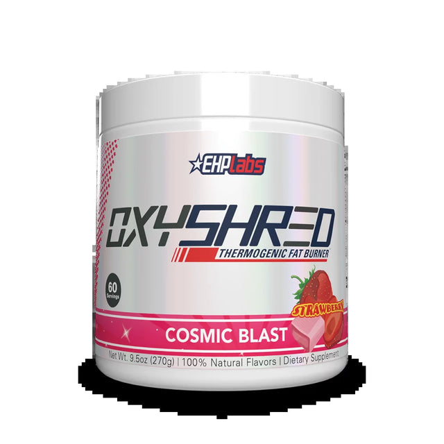 Ehplabs Oxyshred Thermogenic Pre Workout Powder & Shredding Supplement - Clinically Proven Preworkout Powder with L Glutamine & Acetyl L Carnitine, Energy Boost Drink - Cosmic Blast, 60 Servings