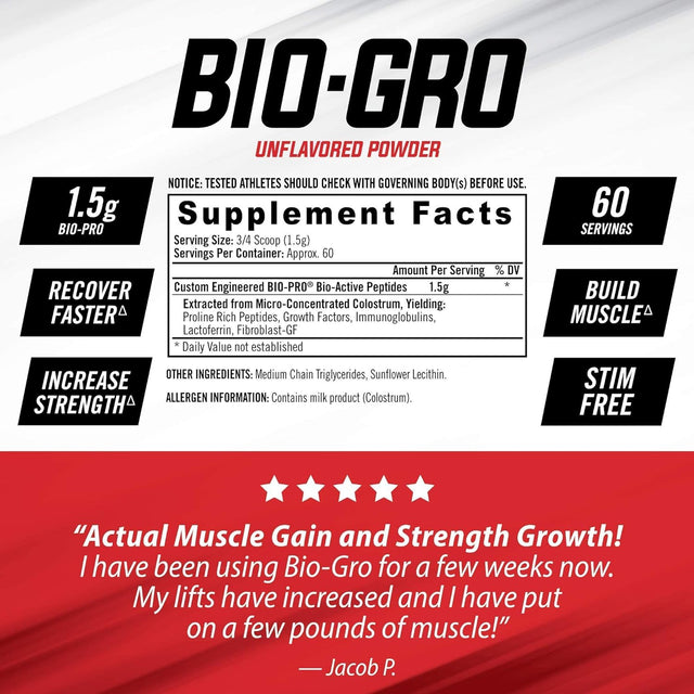 Isatori Bio-Gro Protein Synthesis Amplifier - Unflavored (60 Servings) Amino-Gro BCAA Powder - Frosted Lemonade (30 Servings)