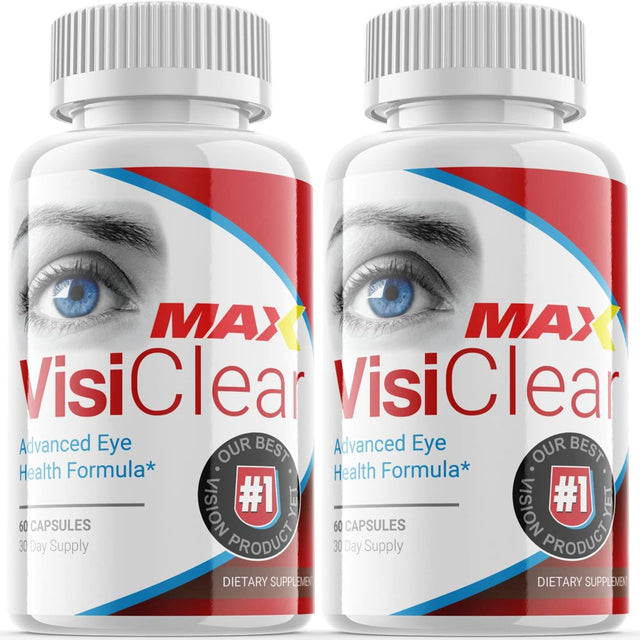 (2 Pack) Visiclear Max - Revolutionary Advanced Vision Matrix Formula - Supports Healthy Vision - Dietary Supplement for Eyes Sight - 120 Capsules