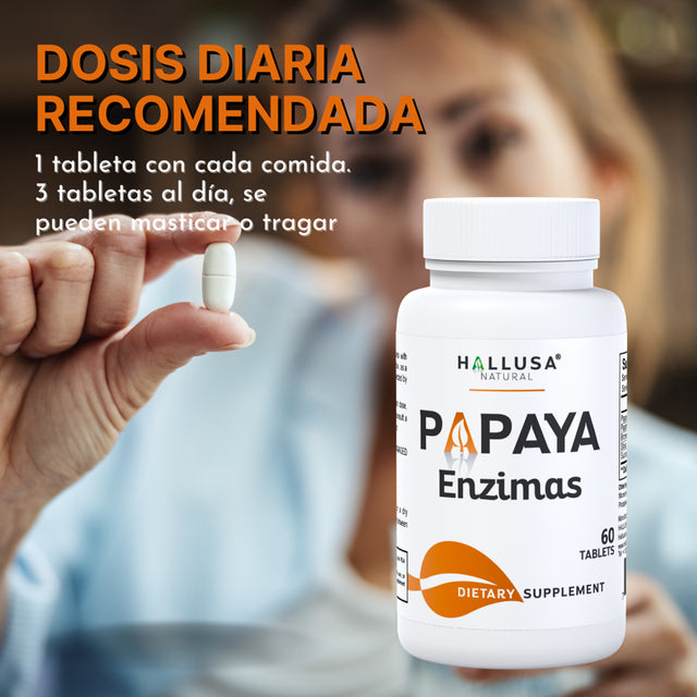 PAPAYA Enzymes - Digestive Health - Bloating and Heartburn - 60 Tab