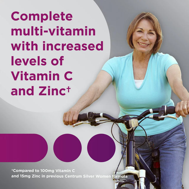 Centrum Silver Multivitamins for Women over 50, Multimineral Supplement, 200 Ct