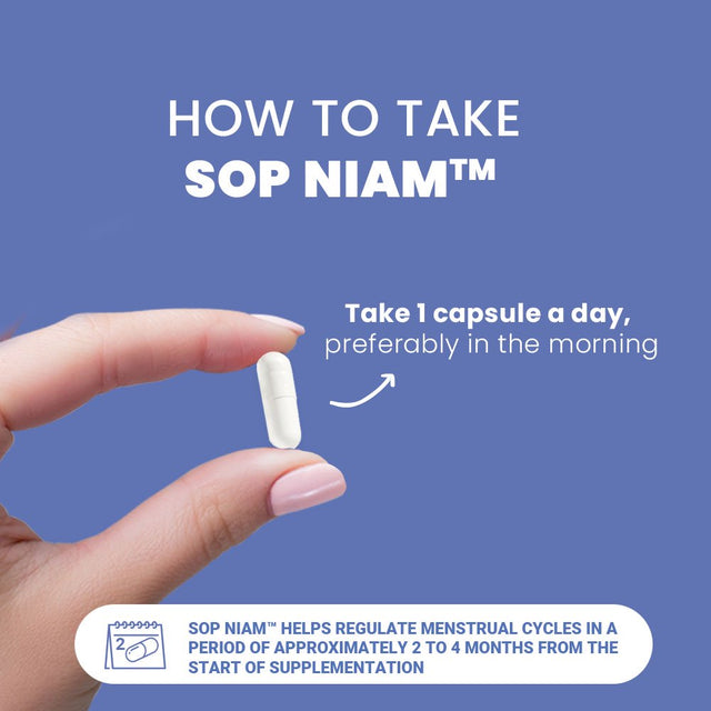 SOP NIAM - 60 Day Supply- |PCOS Supplement | D-Chiro Inositol + Multivitamin Capsules - Hormonal and Metabolic Balance in a Woman'S Reproductive Cycle - 60 Veggie Capsules