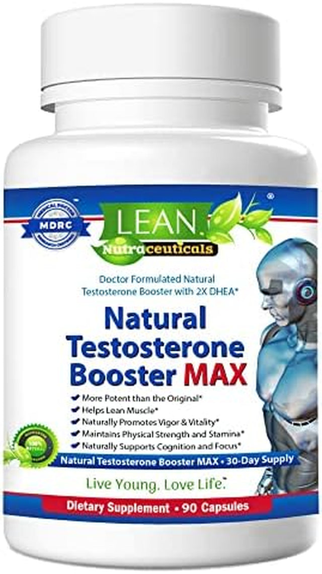 Testosterone Booster for Men over 50, Max Male Test Enhancing Pill, Libido Muscle Growth Super Workout Energy Supplement, Tongkat Ali, Tribulus, Maca Root, Horny Goat Weed, DHEA, Boron 90 Capsules