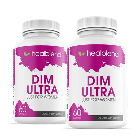 Healblend Ultra DIM Supplement for Women, 350Mg with Bioperine - Estrogen Blocker, Hormone Balance, Menopause Support - 2-Pack