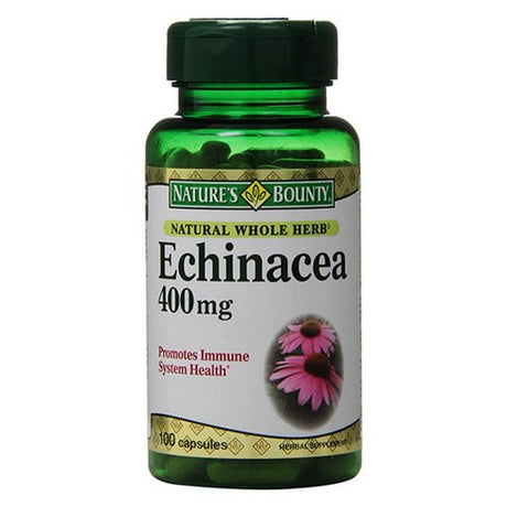 Echinacea 400 Mg Capsules with New Formula, by Natures Bounty - 100 Capsules