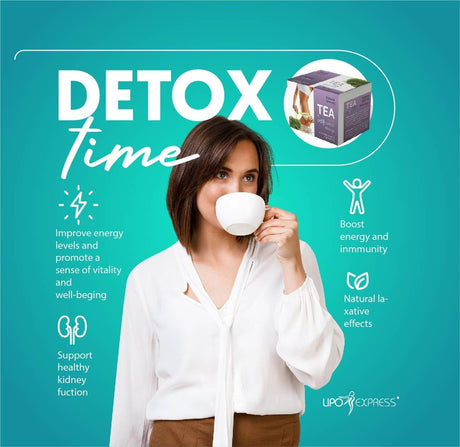 Detox Tea Body Cleanse- Reduce Bloating, & Appetite Suppressant, 30 Day Tea-Tox, with Potent Traditional 100% Naturals Herbs. Energy Booster. Vegan &Non GMO