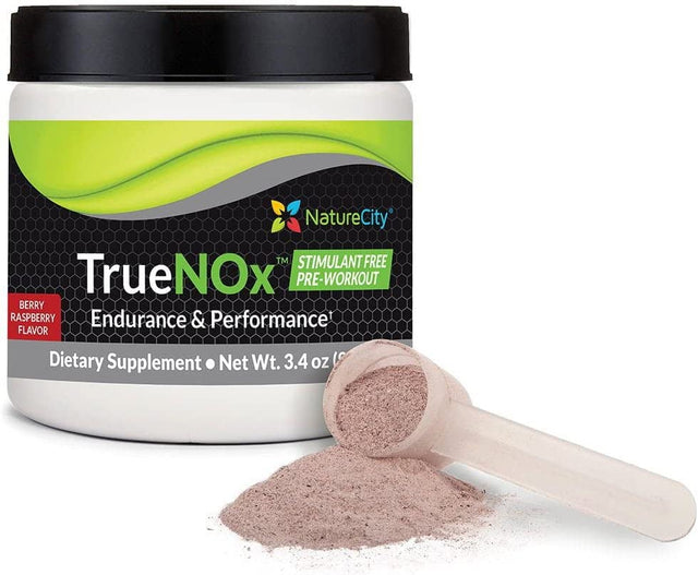 True-Nox Nitric Oxide Supplements for Men and Women - Pre-Workout Booster Powder Ft. Nitrosogine L-Arginine, Peak ATP, & Beetroot Juice Nitric Oxide Powder - Gluten Free, Keto, Non_Gmo