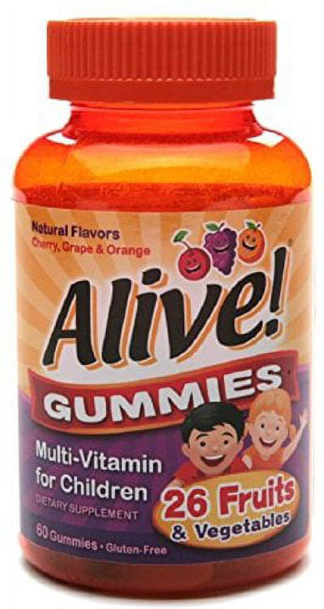 Alive Multi-Vitamin Gummies for Children 60 Each (Pack of 2)