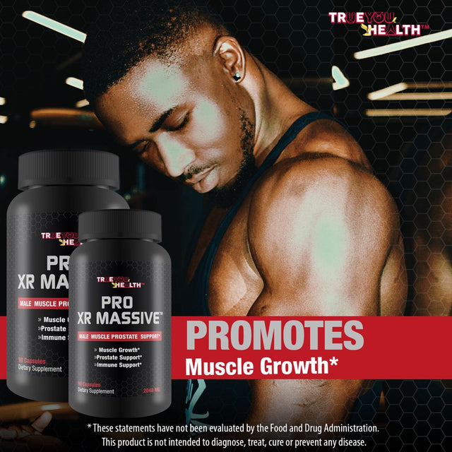 Pro XR Massive T Prostate Support - Promote Healthy Circulation - Aid Energy & Stamina - Support Prostate Function Prostate Health - Prostate Health Supplement for Men with Zinc and Vitamin D