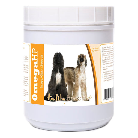 Healthy Breeds Afghan Hound Omega HP Fatty Acid Skin and Coat Support Soft Chews