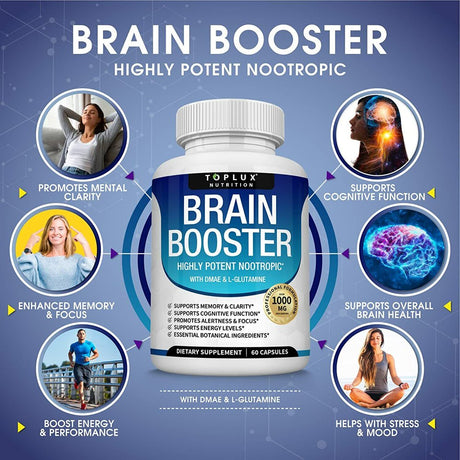 Brain Health Memory Booster Function Clarity Supplement-60 Capsule (2 Pack)