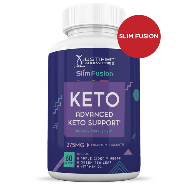 (3 Pack) Slim Fusion Keto ACV Pills 1275Mg Alternative to Gummies Dietary Supplement 180 Capsules