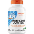 Doctor'S Best Alpha-Lipoic Acid, Non-Gmo, Gluten Free, Vegan, Soy Free, Promotes Healthy Blood Sugar, 600 Mg, 60 Veggie Caps