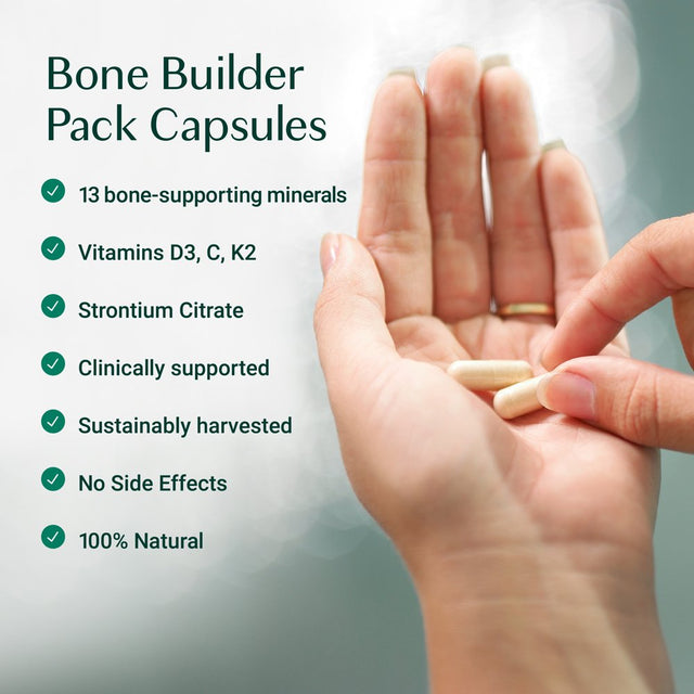 Algaecal Bone Builder Pack Calcium Supplement with Vitamin D3, K2,Strontium