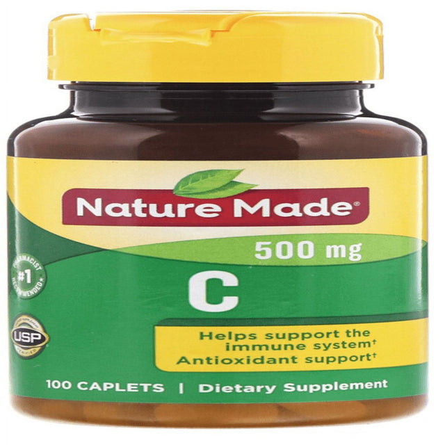 Nature Made, Vitamin C, 500 Mg, 100 Caplets - 3 Packs