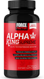 Force Factor Alpha King Supreme Testosterone Booster for Men with Fenugreek Seed and Ashwagandha to Increase Drive and Vitality, Boost Performance, and Build Muscle and Strength, 45 Tablets