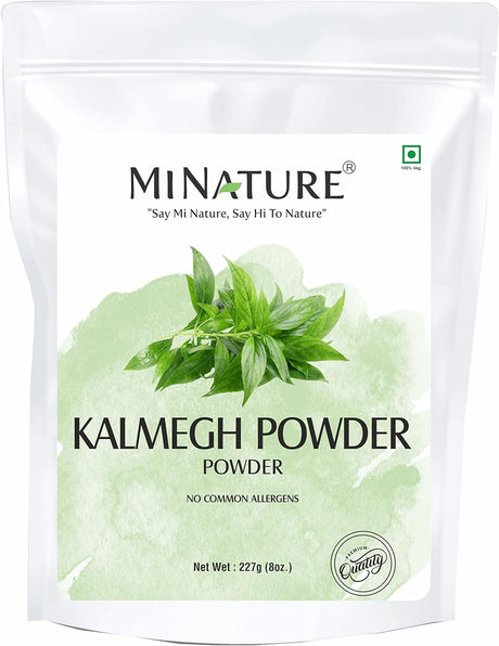 Kalmegh Powder (Andrographis Paniculata)(Green Chiretta) by Mi Nature | 227G(8Oz) (0.5Lb) | Immune Support | “King of Bitters”