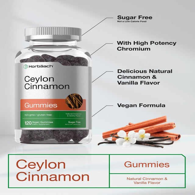 Ceylon Cinnamon 2000Mg | 120 Vegan Gummies | by Horbaach