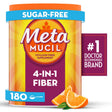 Metamucil Fiber Supplement, Psyllium Husk Powder for Digestive Health, Sugar-Free, 180 Servings