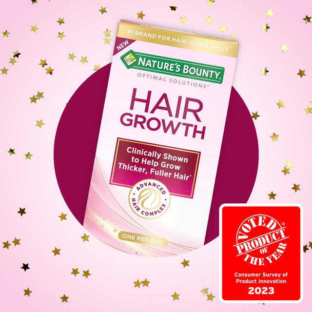 Nature’S Bounty® Optimal Solutions® Hair Growth Supplement for Women with Biotin, 30 Capsules