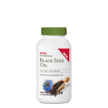 GNC Superfoods Black Seed Oil, 90 Softgel Capsules