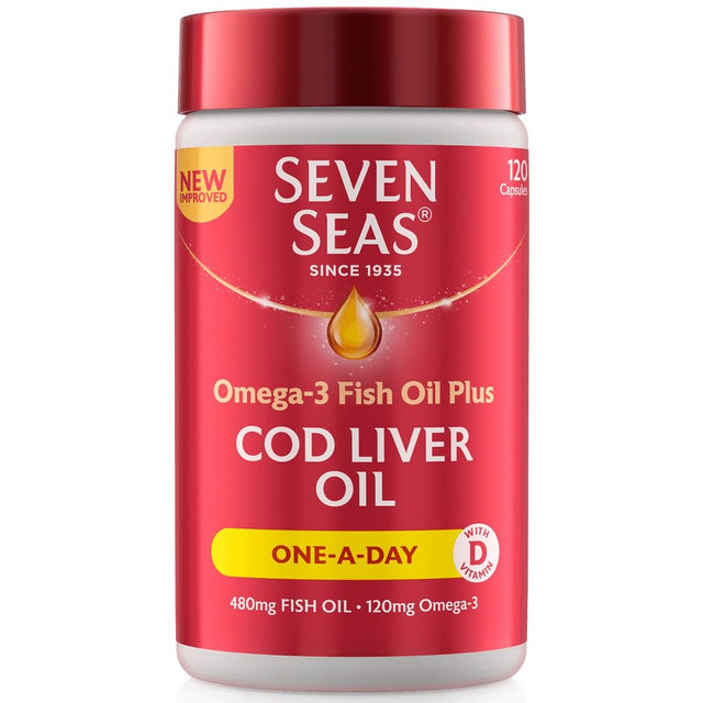 Seven Seas Pure Cod Liver Oil 120 Capsules