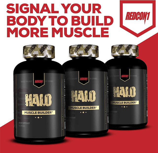 Redcon1 - Halo - 60 Servings, Muscle Builder, Increase Lean Gains and Muscle Mass, Increase Protein Synthesis