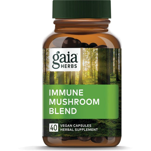 Gaia Herbs Immune Mushroom Blend 40 Vegan Caps